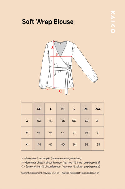 Soft Wrap Blouse - Wild Lea Mini