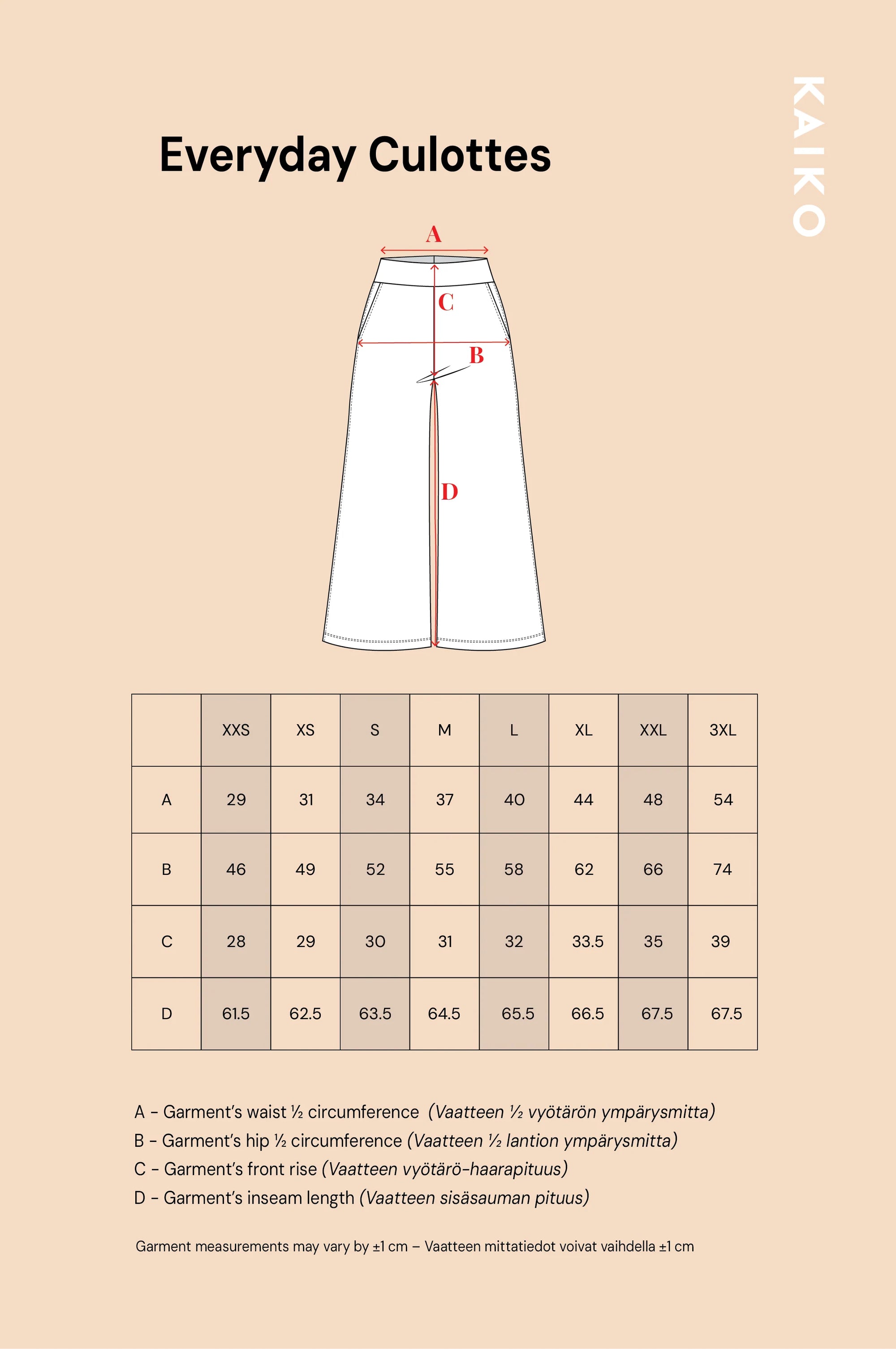 Everyday Culottes - Chocolate