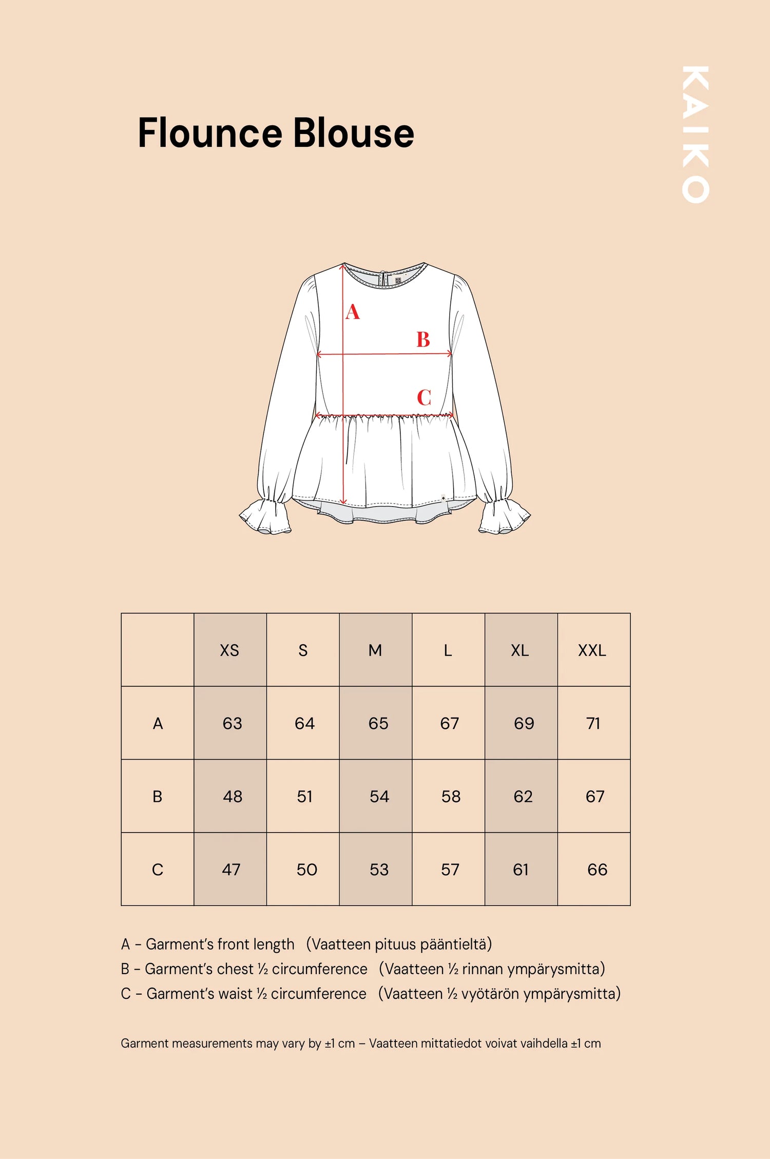 Flounce Blouse - Wind Green