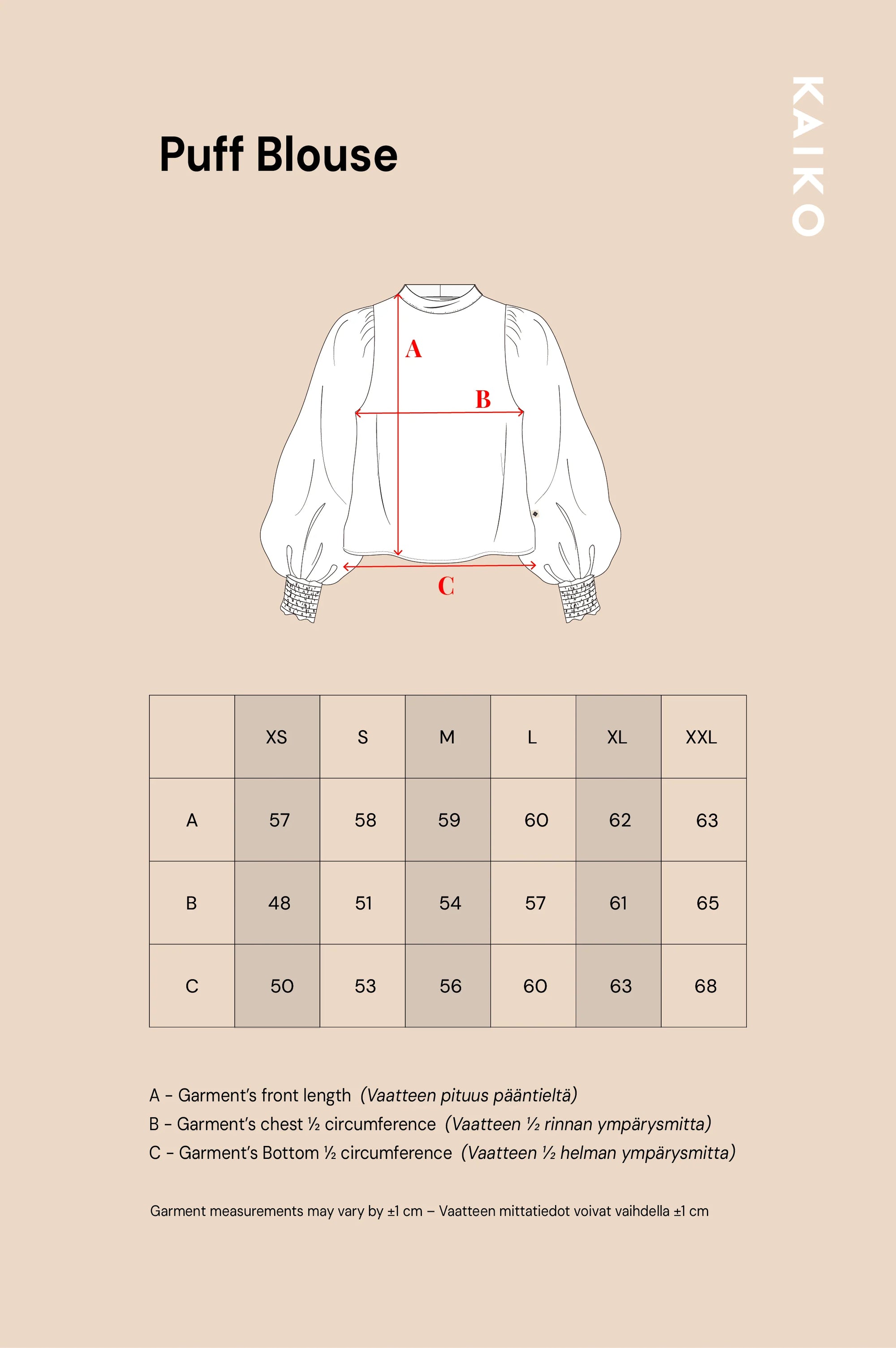 Puff Blouse - Blooming Forest Lilac