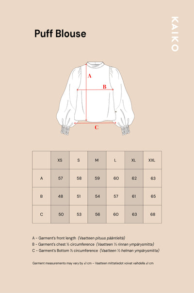 Puff Blouse - Blooming Forest Lilac