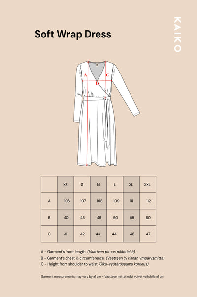 Soft Wrap Dress - Dark Green