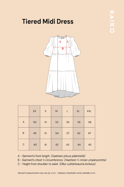 Tiered Midi Dress - Daisy Sage