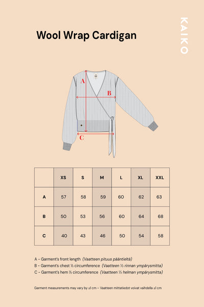 Wool Wrap Cardigan - Black