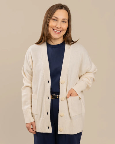 Kaste Neuletakki - Valkoinen