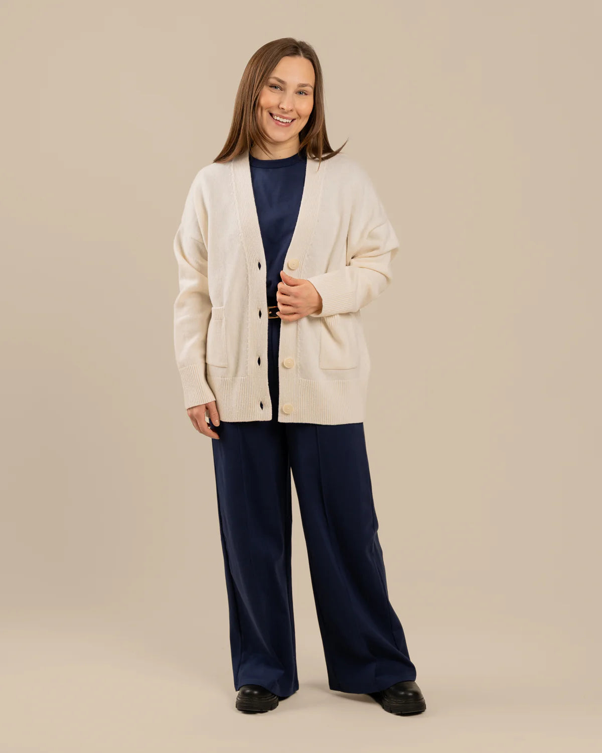 Kaste Neuletakki - Valkoinen