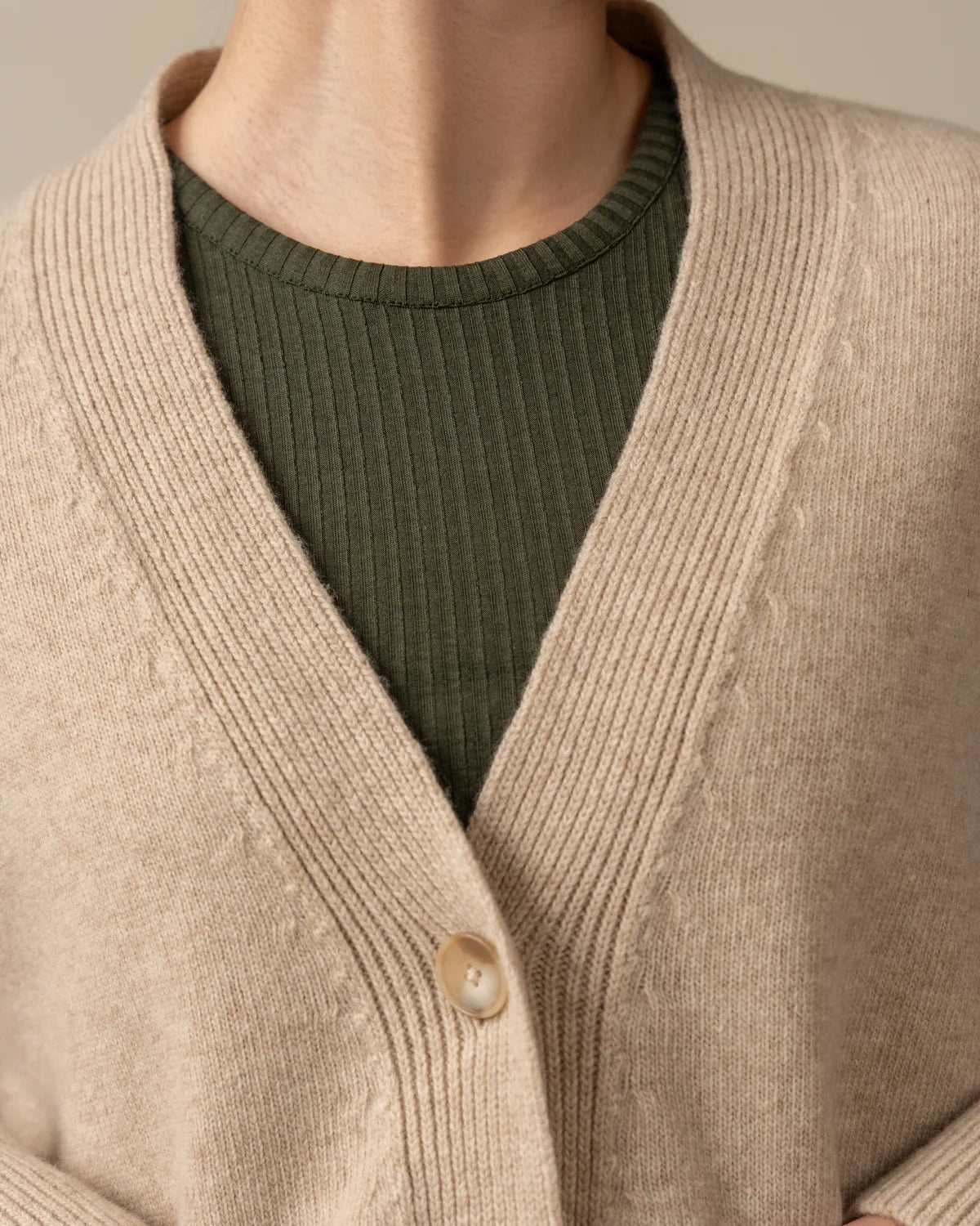 Kaste Neuletakki - Beige