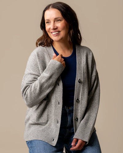 Kaste Neuletakki - Harmaa