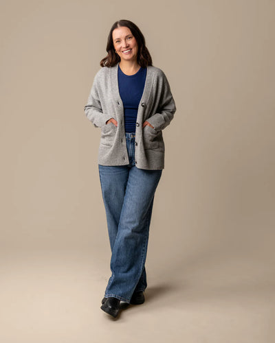 Kaste Neuletakki - Harmaa