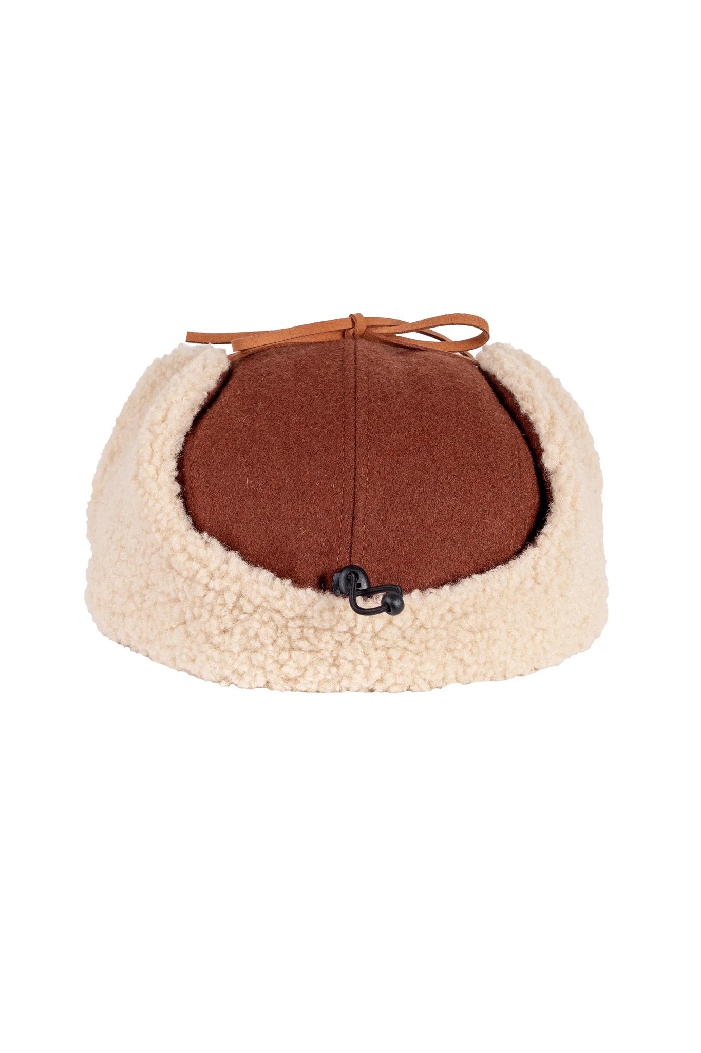 Kultakero Recycled Wool Earflap Cap - Terracotta