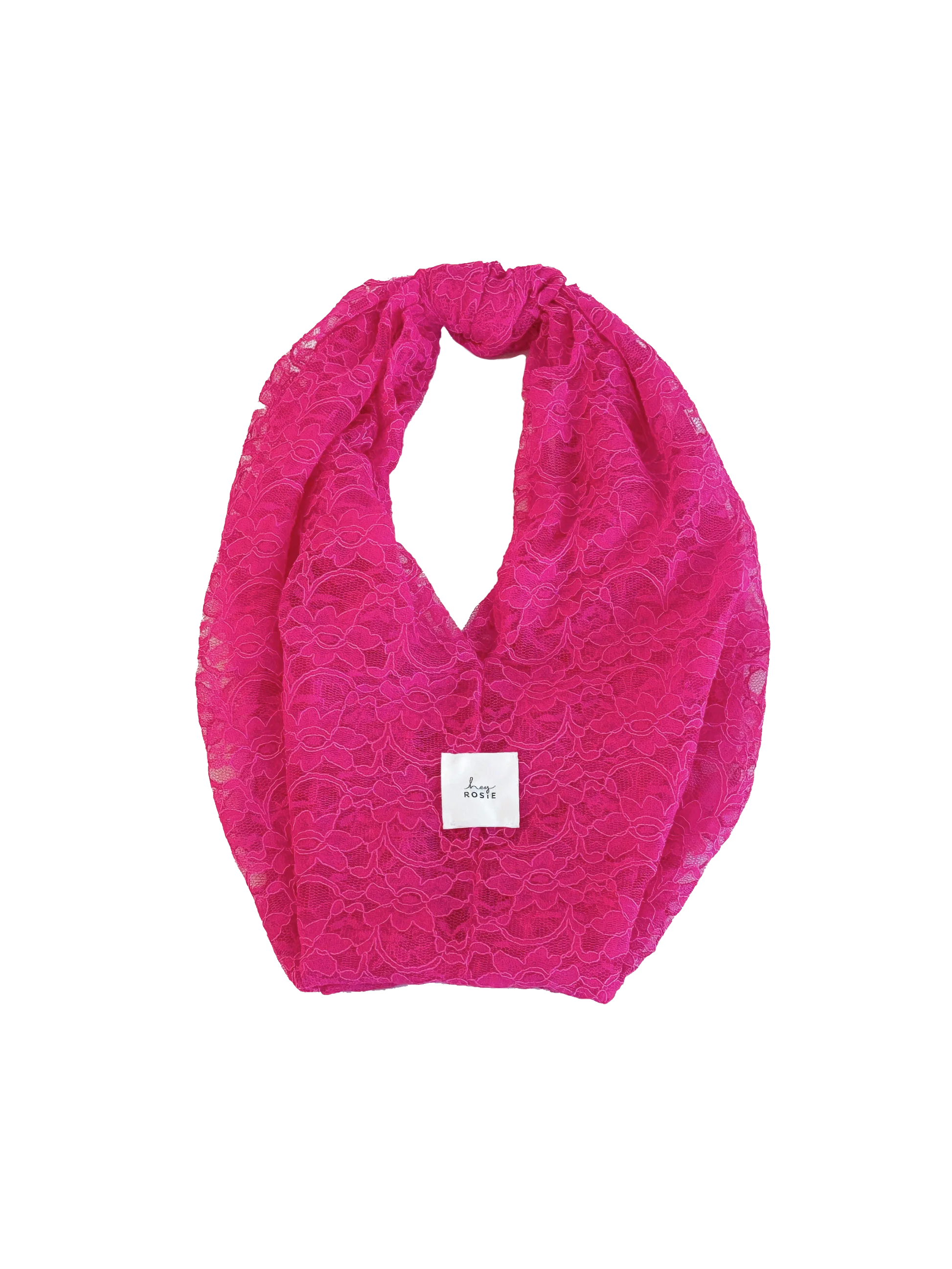 Lace Knot Bag - Think Pink