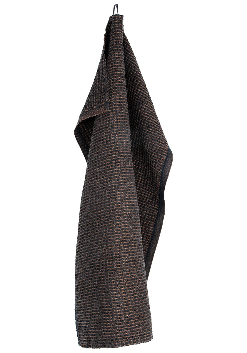 MAIJA keittiöpyyhe - musta-ruskea