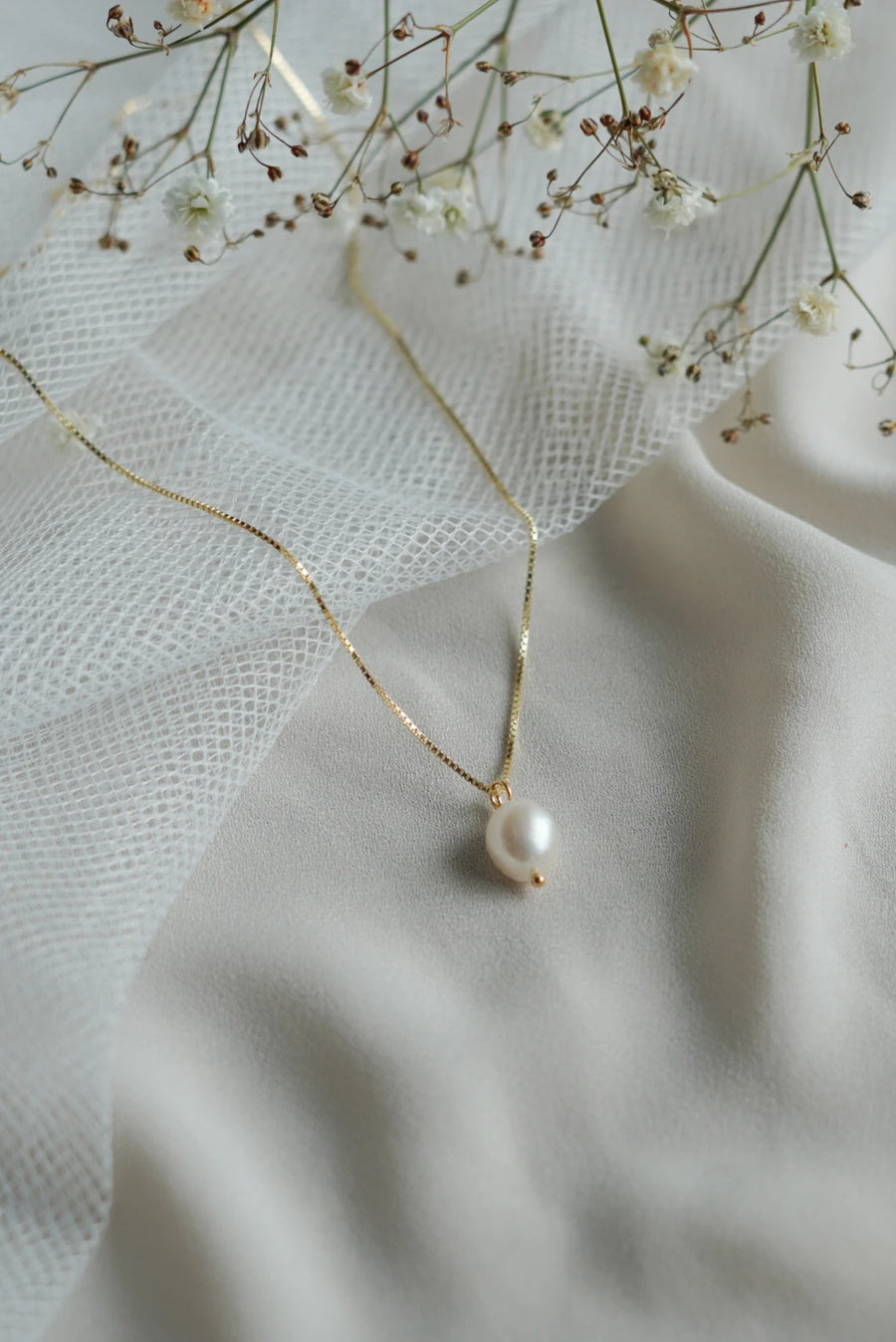 Pärla kaulakoru Golden hour