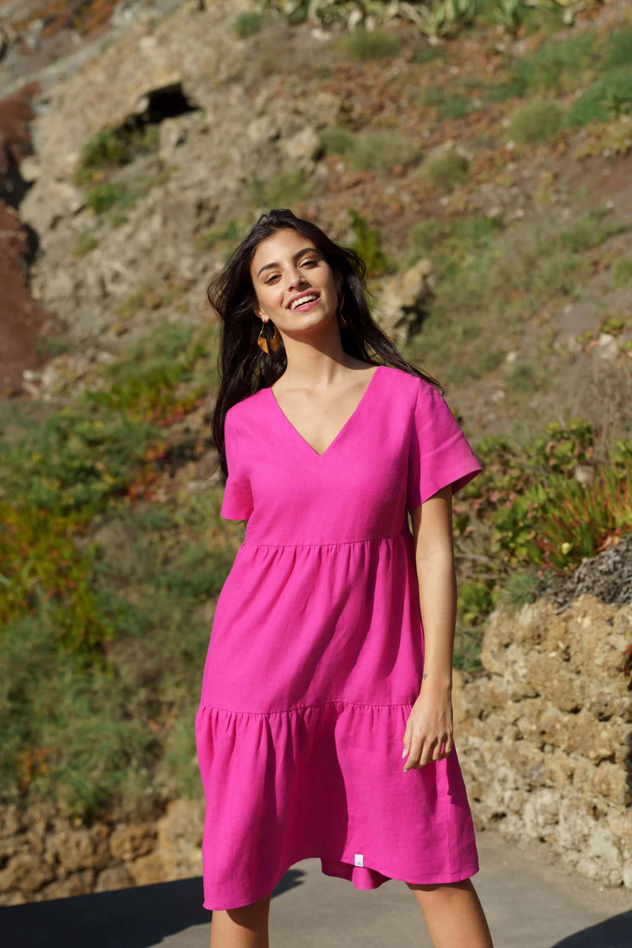 Layered Dress - Candy Pink