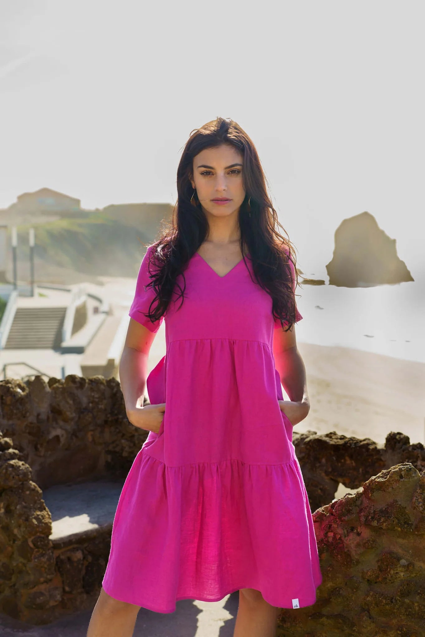 Layered Dress - Candy Pink