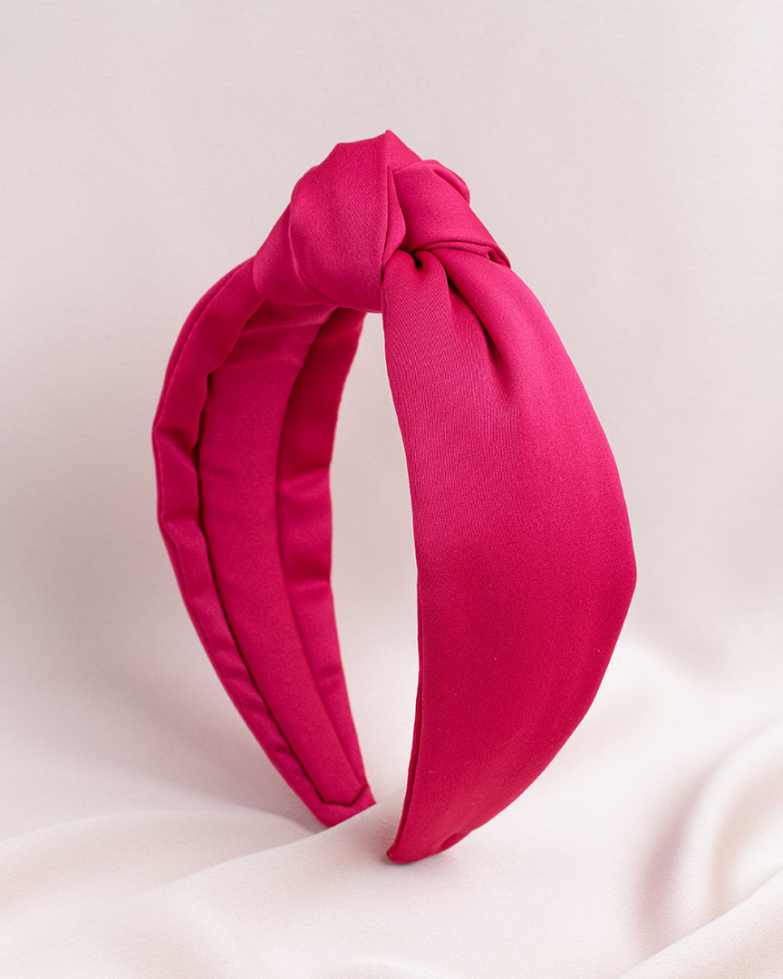 Maasu Hiuspanta Satiini - Pinkki