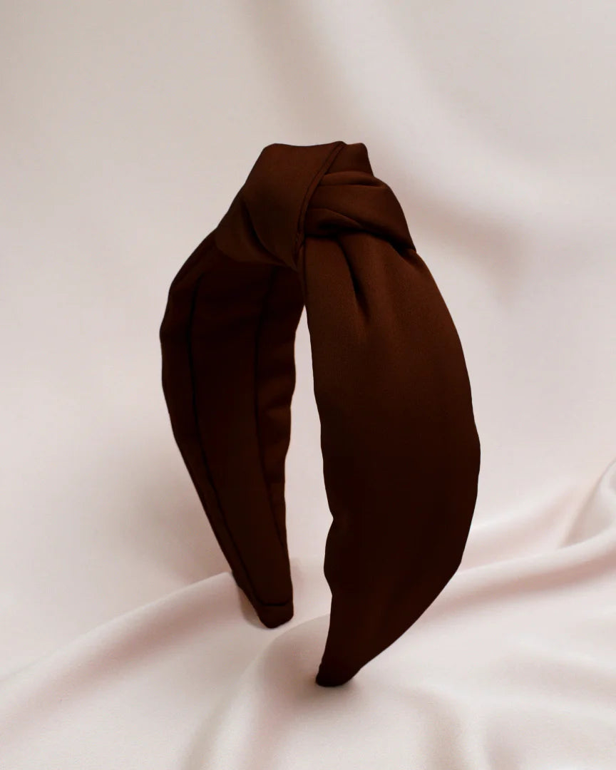 Maasu Hiuspanta Satiini - Suklaa