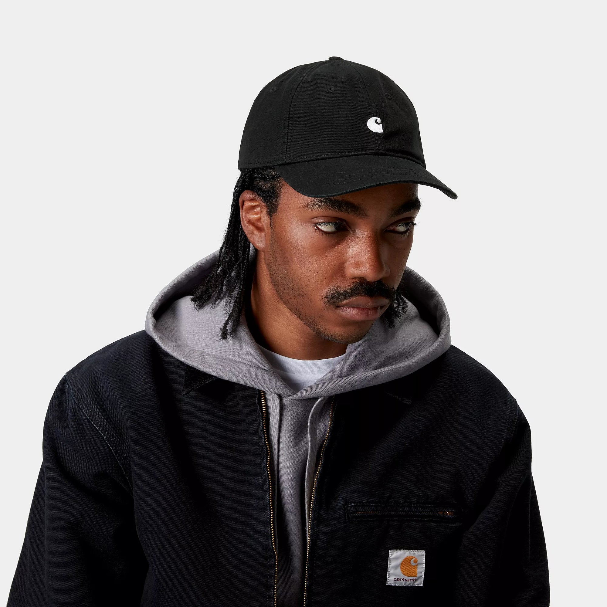 Madison Logo Cap - Black / White