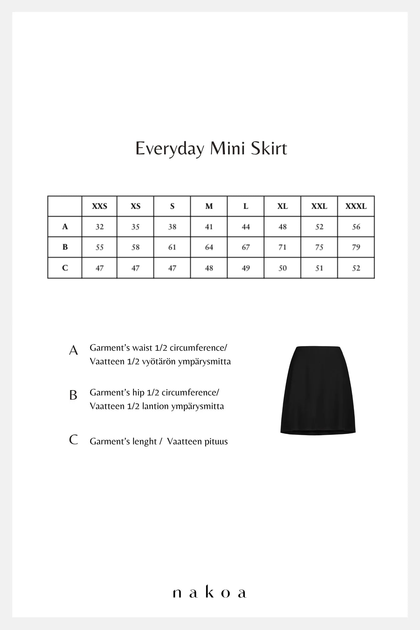 Everyday Mini Skirt - Black