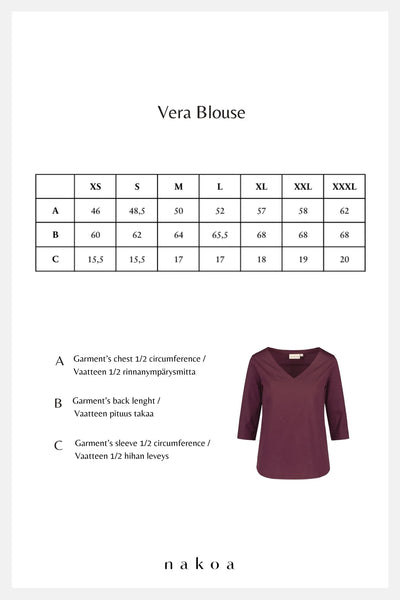 Vera Blouse - Dark Cobalt