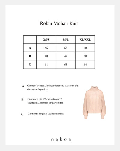 Robin Mohair Knit - Balck