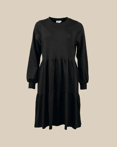 Pitkähihainen Mekko - Musta