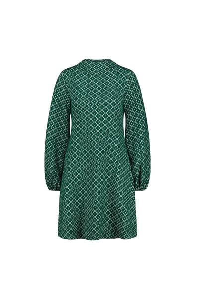 Myy Puuvillamekko - Apila Vihreä-valkoinen