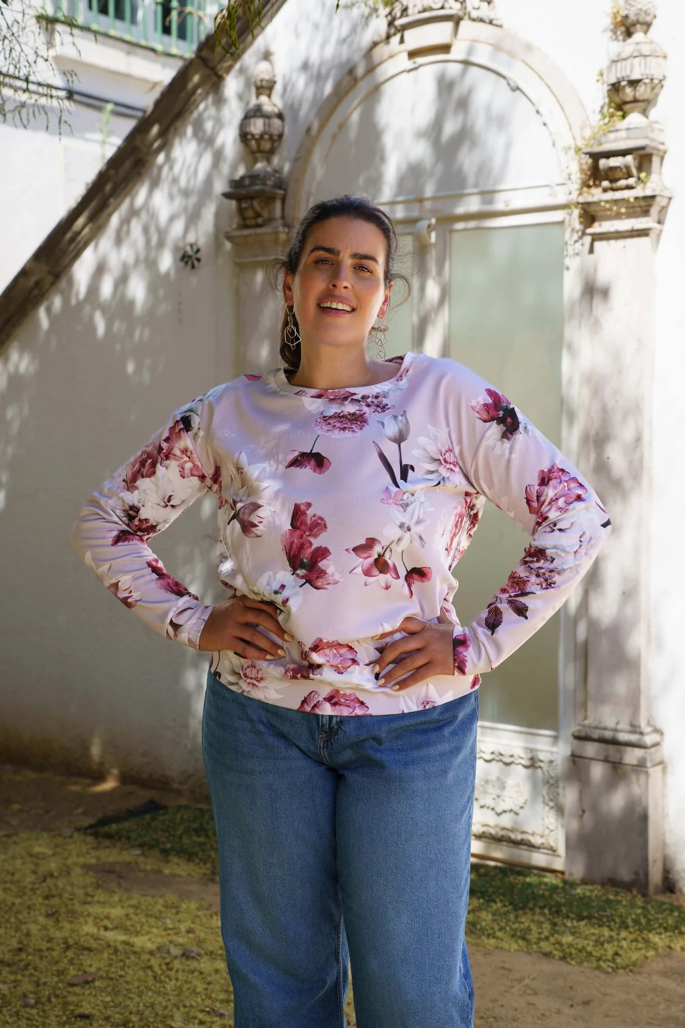 Casual Chic Shirt - Pink Poppies