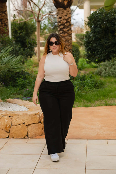 Linen Trousers - Black