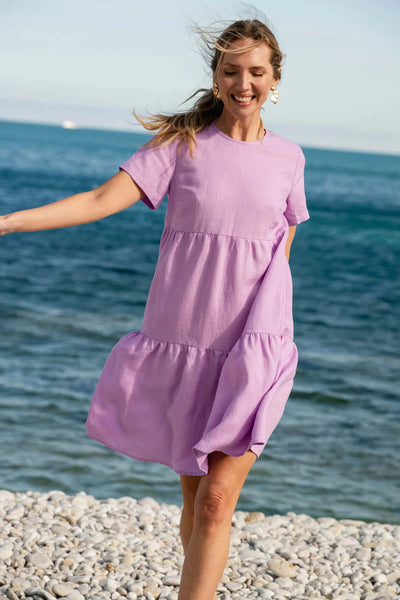 Olivia Dress - Orchid Bouquet