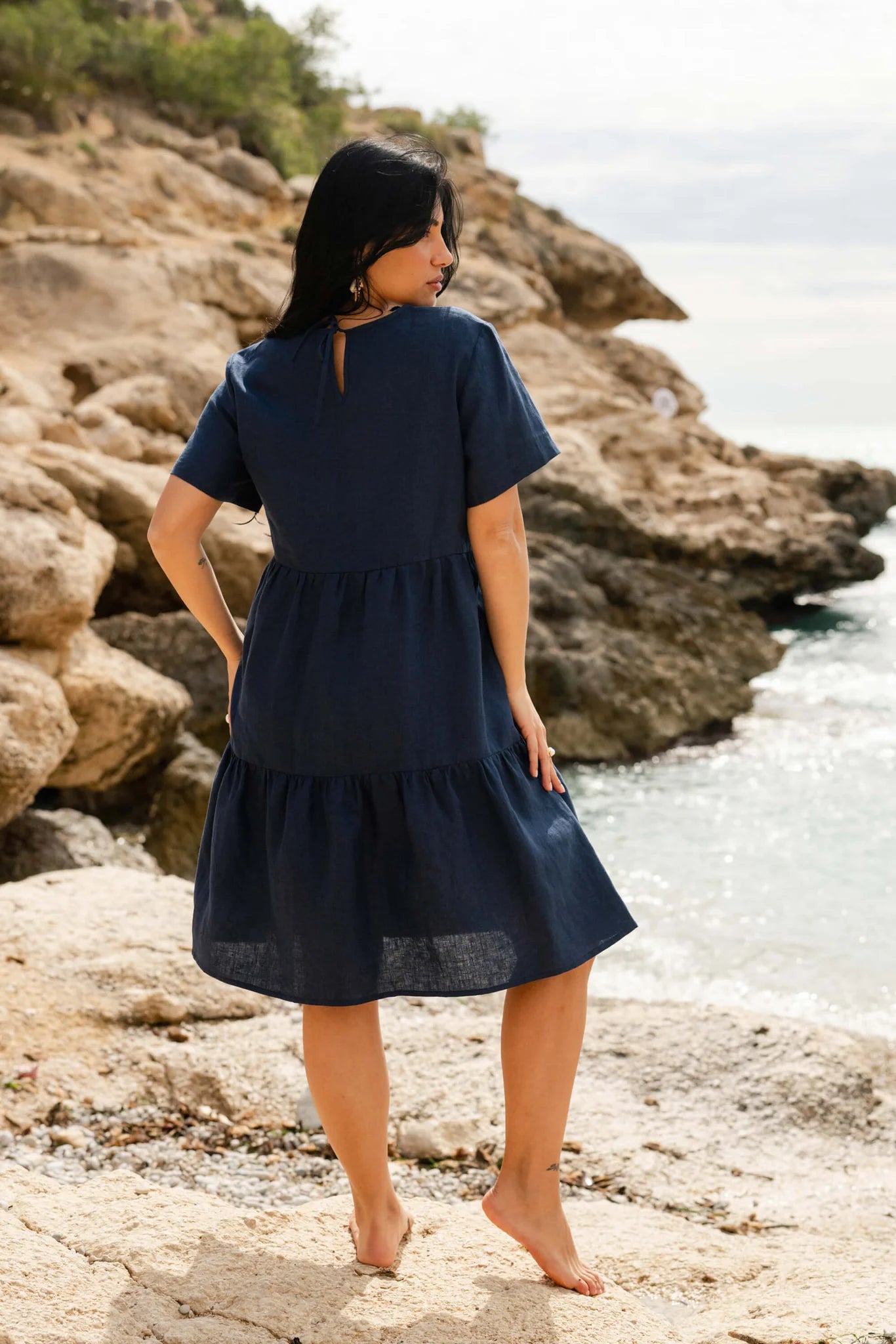Olivia Dress - Oxford Navy