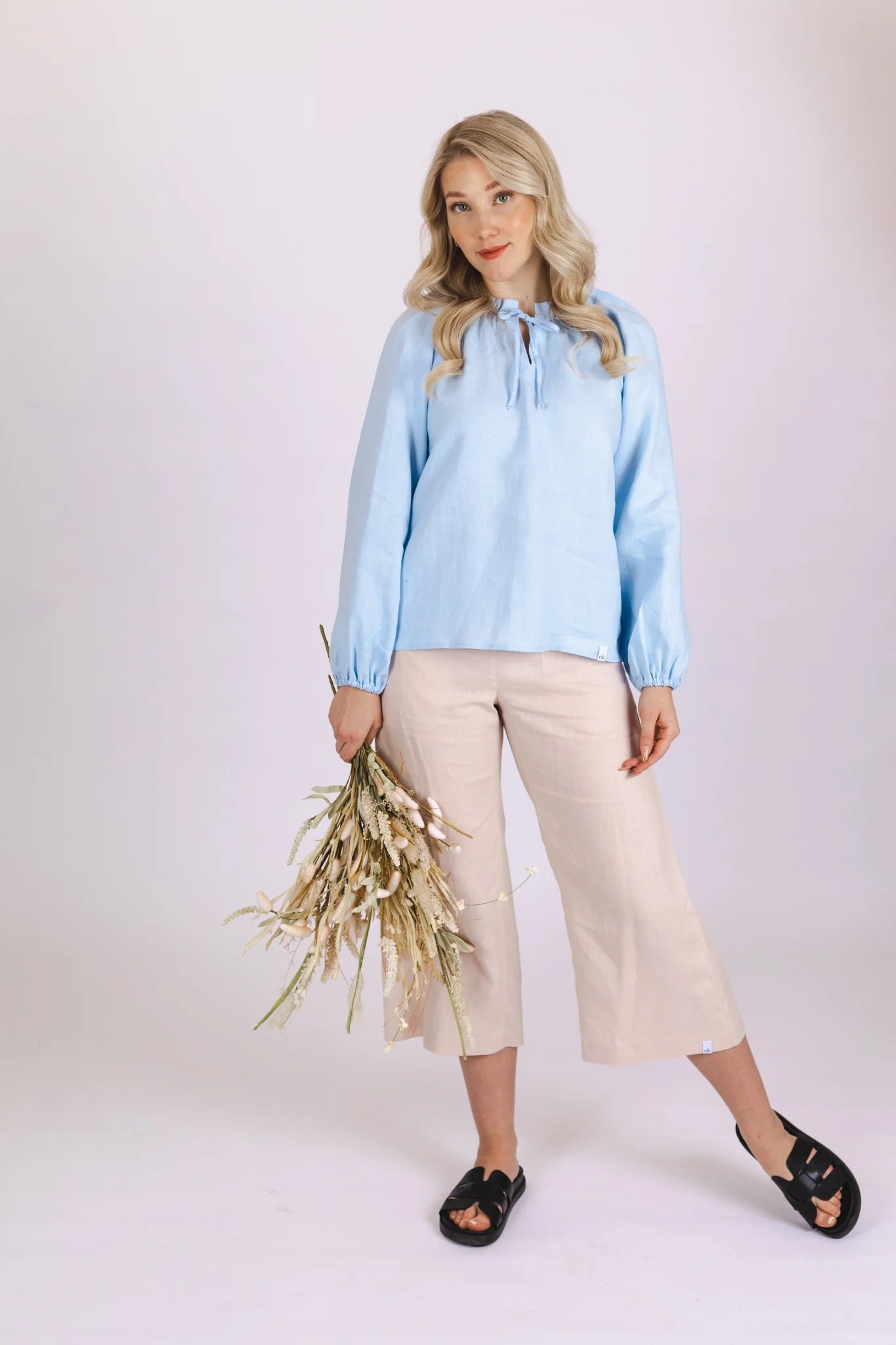 Paloma Blouse - Sky Blue