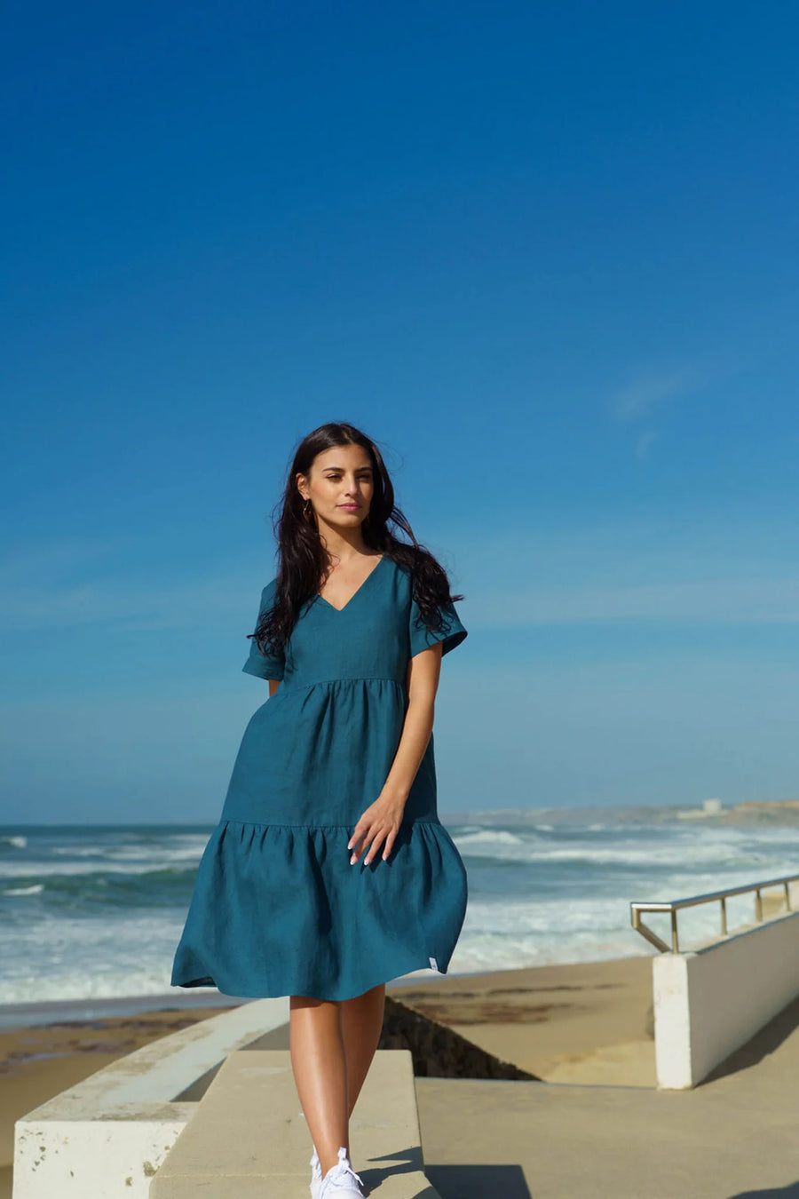 Layered Dress - Crystal Teal