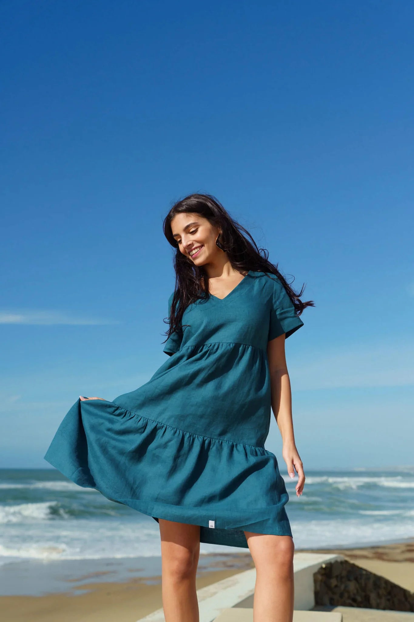 Layered Dress - Crystal Teal
