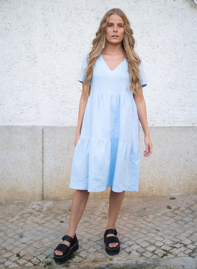 Layered Dress - Sky Blue