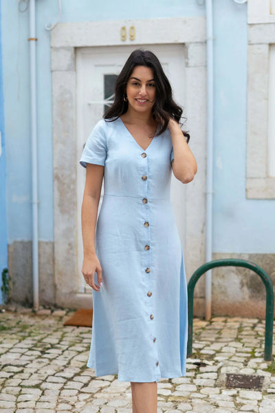 Penelope Dress - Sky Blue