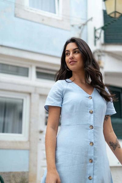 Penelope Dress - Sky Blue