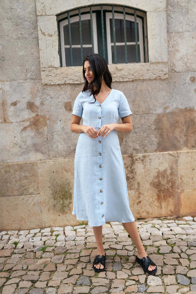 Penelope Dress - Sky Blue