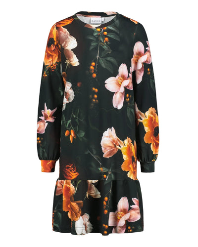 Poppy Dress - Copper Flower