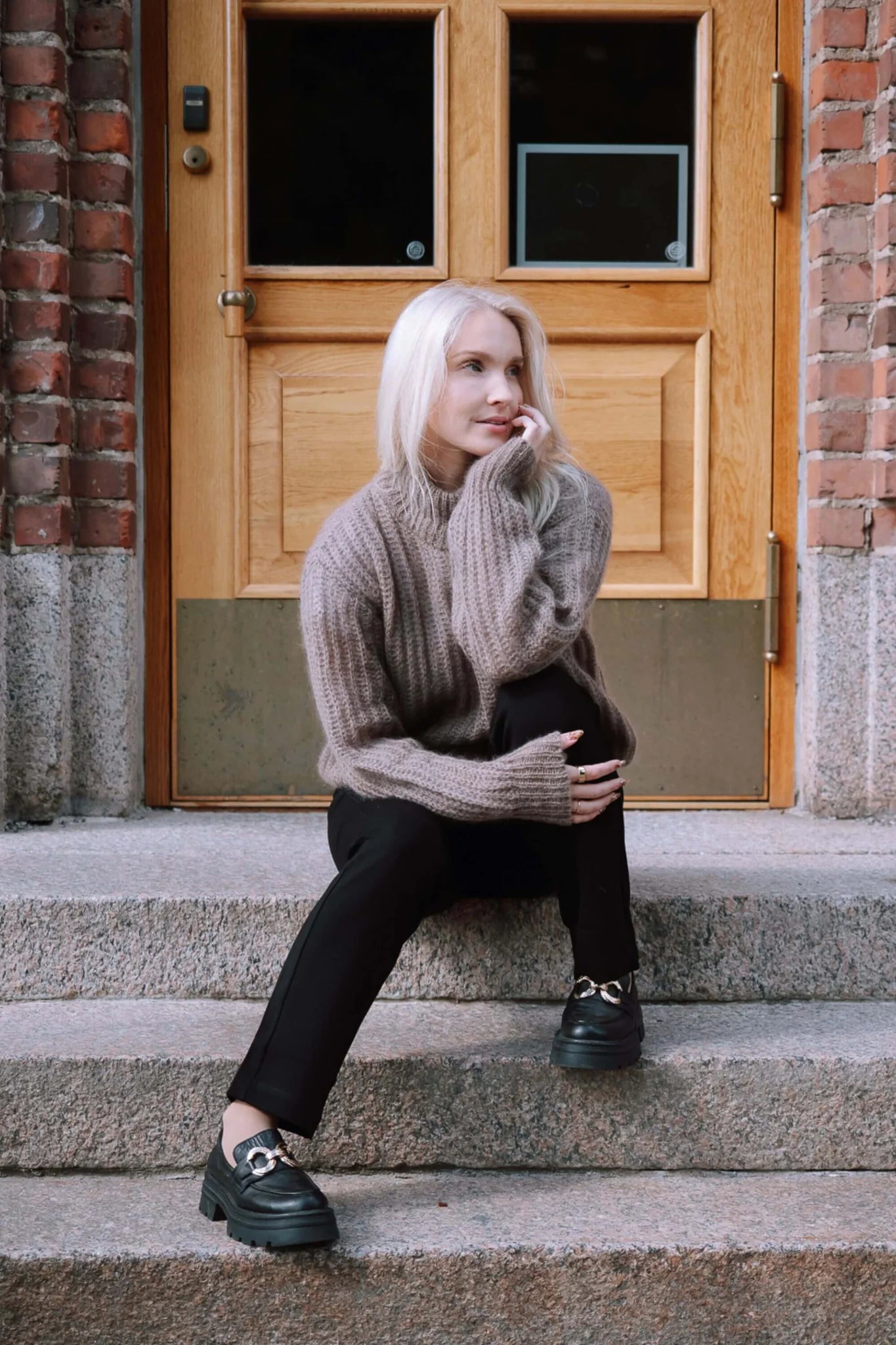 Robin Mohair Knit - Smoky Taupe