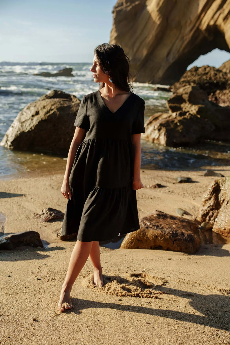 Layered Dress - Black