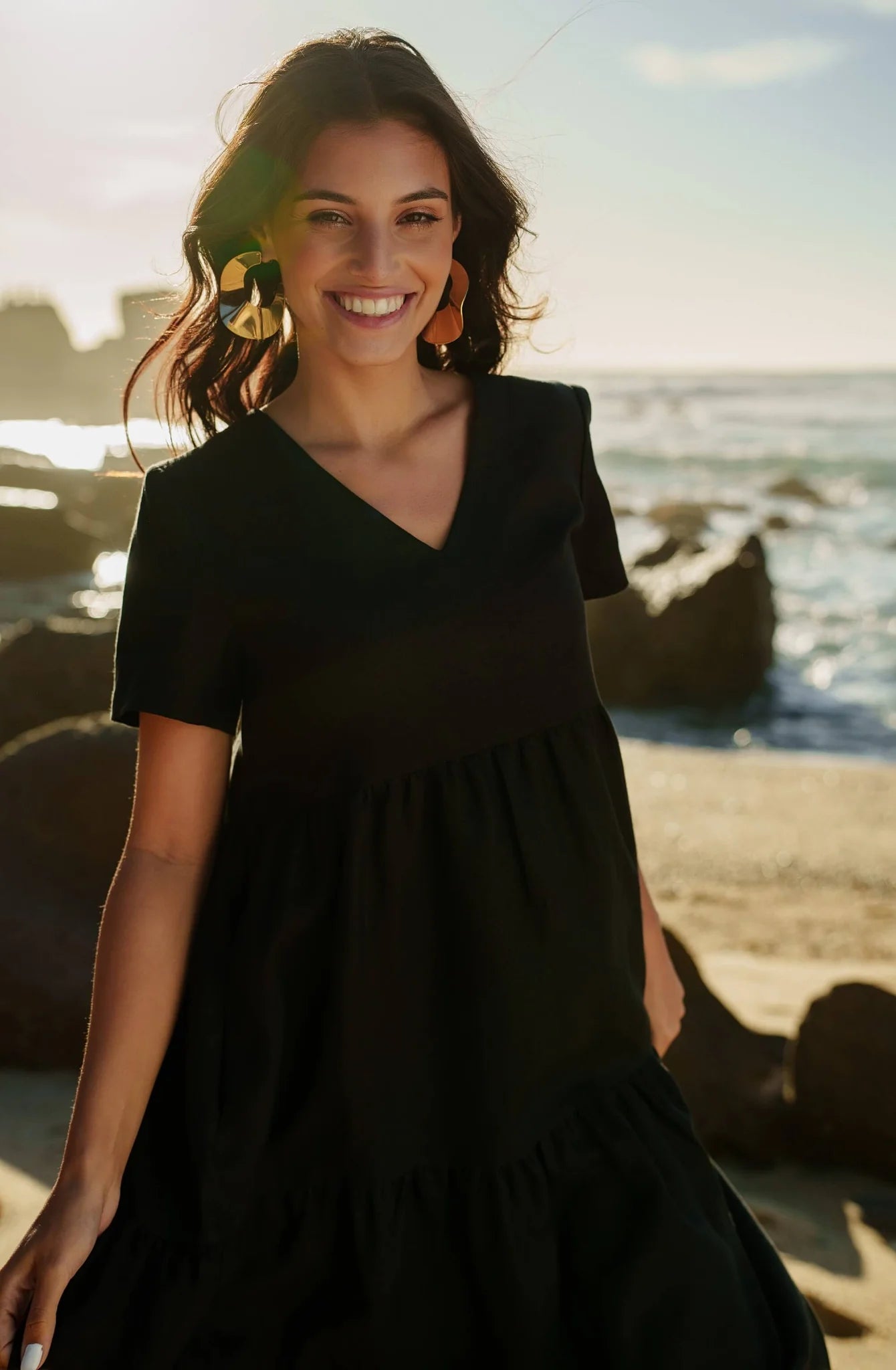 Layered Dress - Black