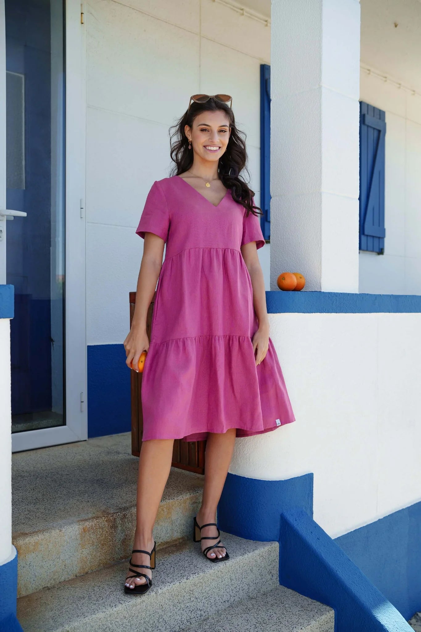Layered Dress - Mulberry