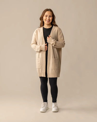 Tyyni Neuletakki - Beige