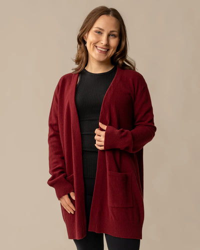 Tyyni Neuletakki - Burgundy