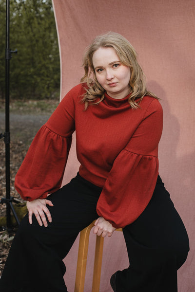 Talvikki Merinovillapaita - Kaarna Ruska