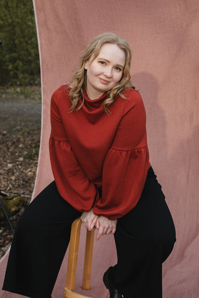 Talvikki Merinovillapaita - Kaarna Ruska