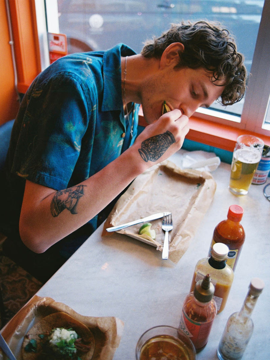 Arvid Hawaii Shirt Deep Sea