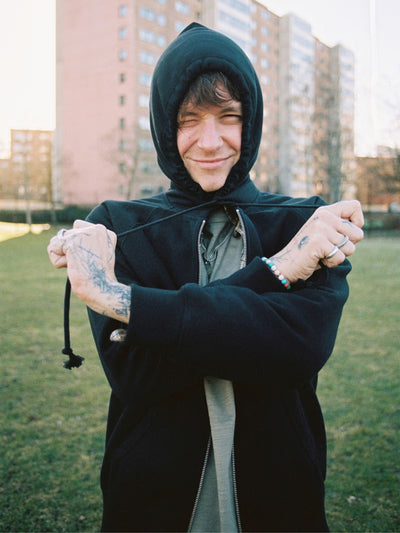 Gunde Logo Zip Hoodie - Black