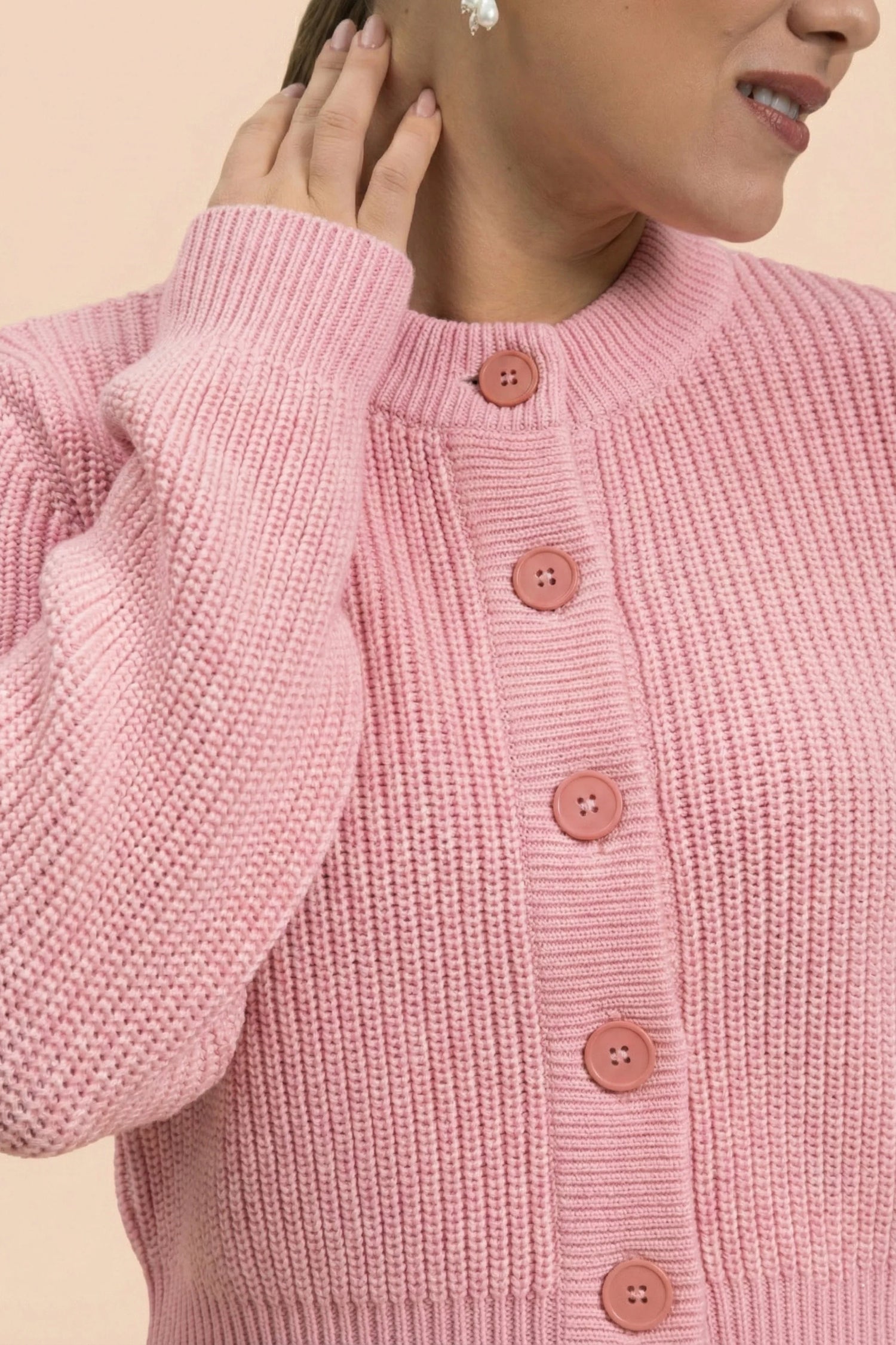 O-neck Cardigan - Marshmallow